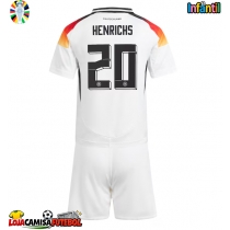 Camisa de Futebol Alemanha Benjamin Henrichs #20 Equipamento Principal Infantil Europeu 2024 Manga Curta (+ Calças curtas)
